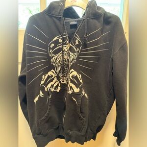 DGAF band zip up hoodie